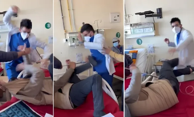 Inde : un médecin bat vi0lemment son patient dans un hôpital ( vidéo)